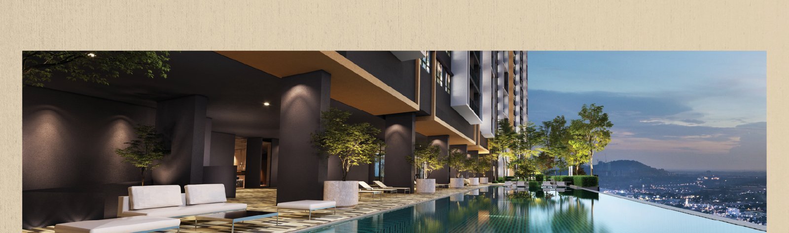 The Evia Pool sky infinity pool