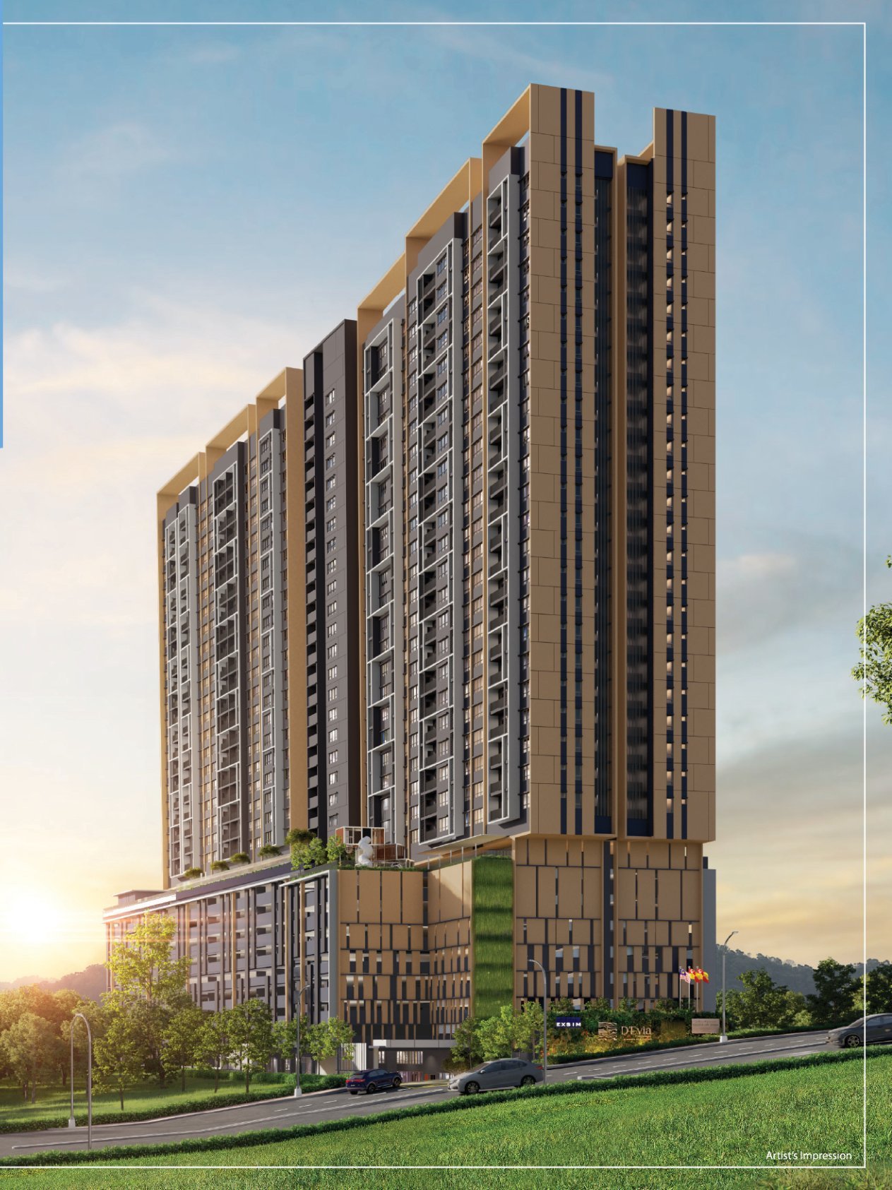 D'Evia Residences tower, daytime view